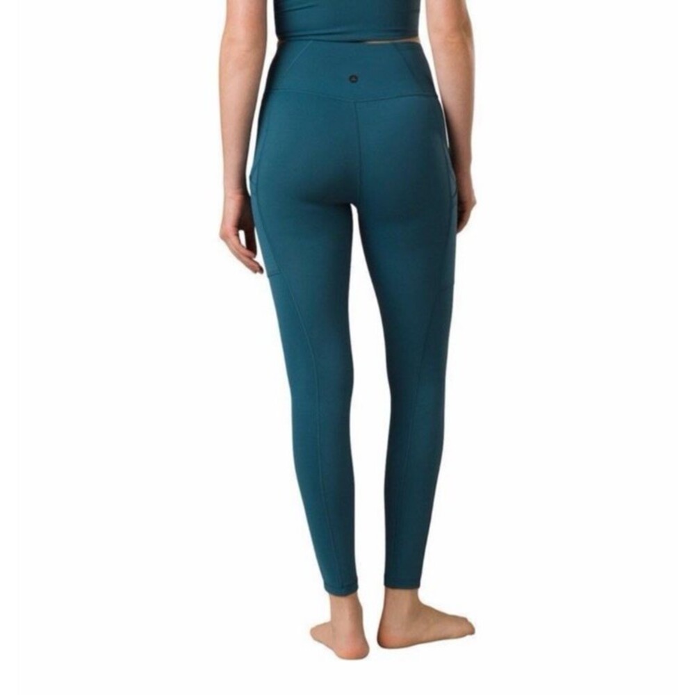 prAna Women's Electra Leggings with Pockets Atlantic Teal Blue Size XS Gym